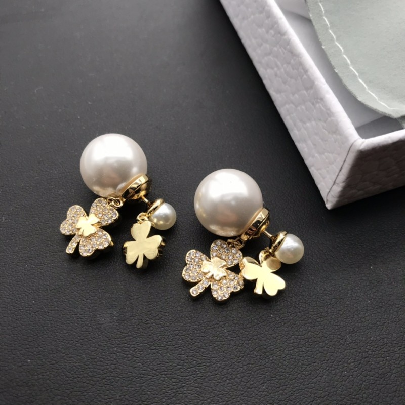  Popular Jewelry Designer Dior Lucky Leaf Earrings RB562